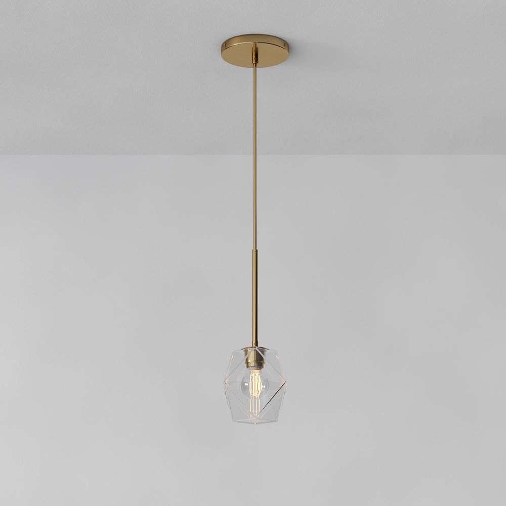 West elm sculptural single on sale pendant